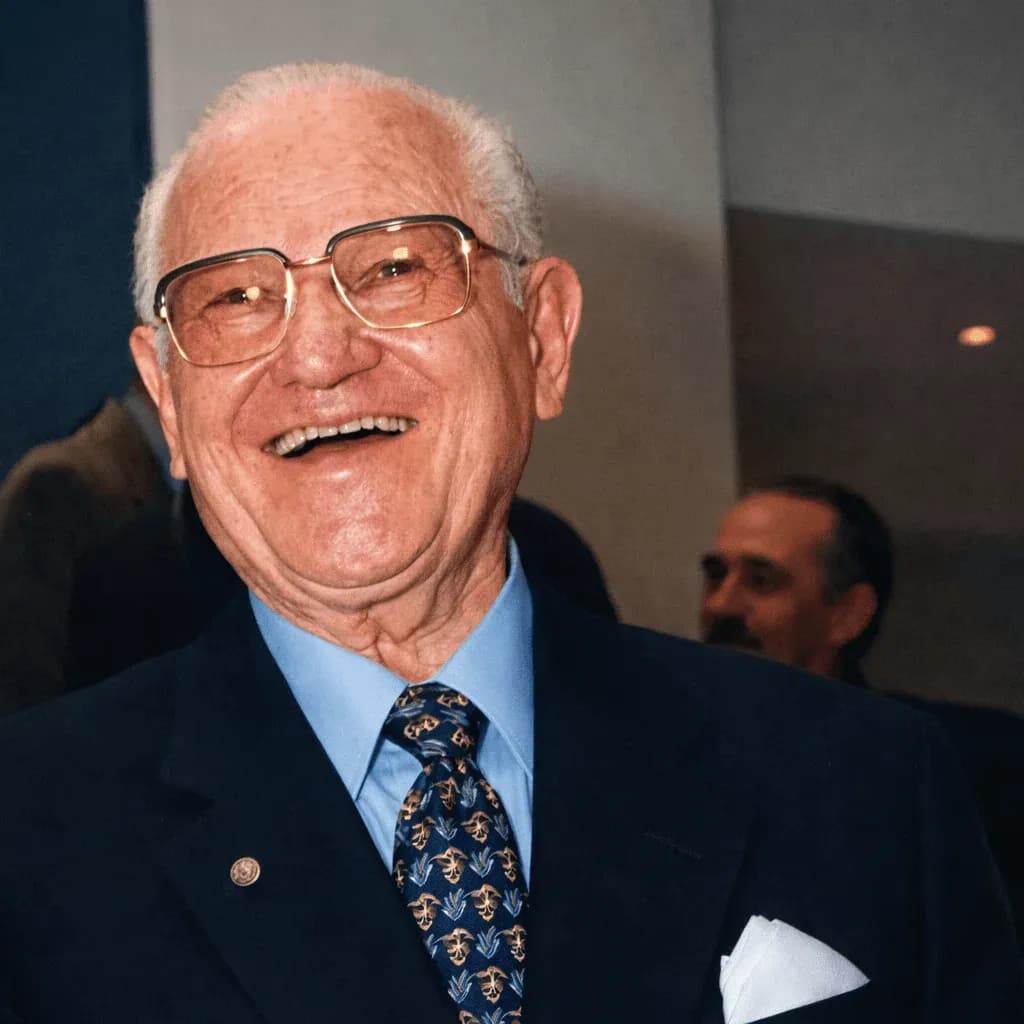 Close-up of Boris Furman laughing