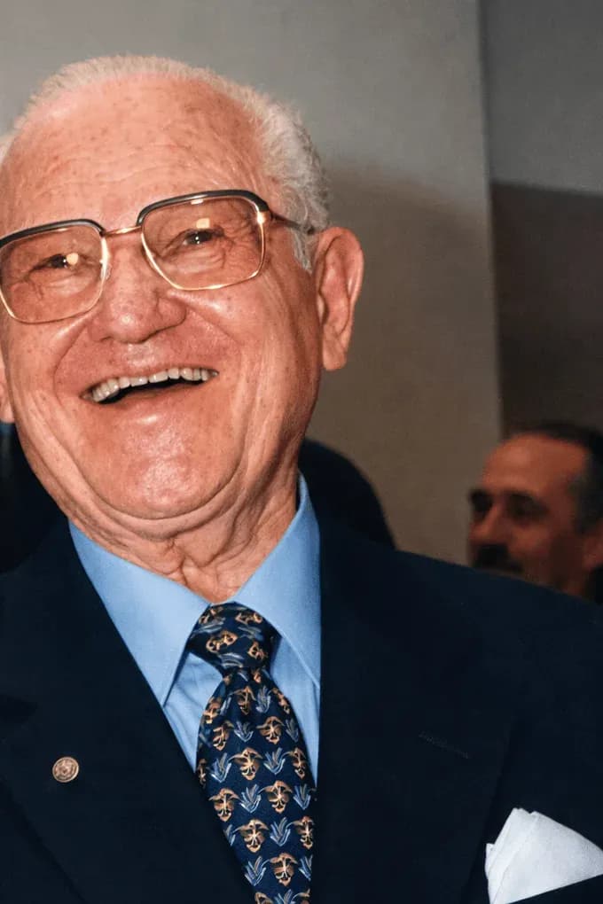 Close-up of Boris Furman laughing